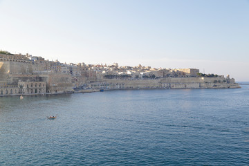 Fototapeta premium Panoramic view of the city of Valletta, Malta