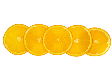 orange slice isolated