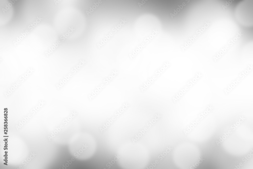Poster gray blurred with bokeh abstract background.