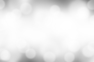 Gray blurred with Bokeh abstract background.