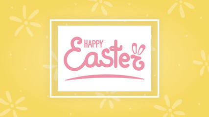 Easter letters isolated on white background on bright simple background