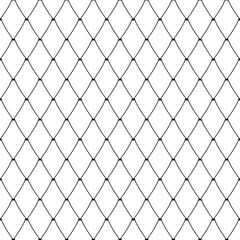 Seamless diamonds pattern. Lattice mesh netting texture.