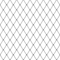 Fototapeta premium Seamless diamonds pattern. Lattice mesh netting texture.