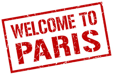 welcome to Paris stamp