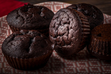 Homemade chocolate cupcakes