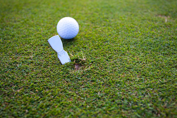 Repairing Ball Marks on green