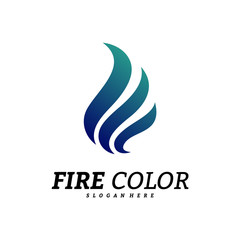 Fire Logo Design Concepts. Flame Logo Template Vector. Icon Symbol