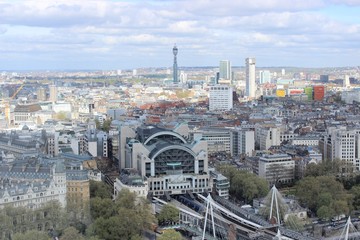 Beautiful London seen during a city tour along thames river and famous architecture