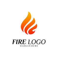 Fire Logo Design Concepts. Flame Logo Template Vector. Icon Symbol