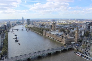 Fototapeta premium Beautiful London seen during a city tour along thames river and famous architecture