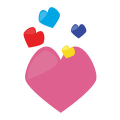 love hearts decoration