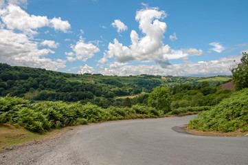 Welsh hills in the summertime.