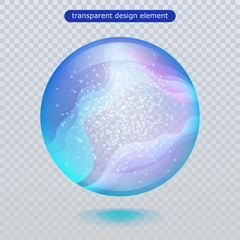 Water rain drop isolated on transparent background. Vector clear dew, water bubble or glass surface ball for your design. Vector ilustration. Eps10