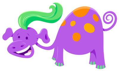cute purple fantasy cartoon character
