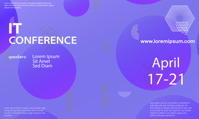 Conference announcement design template