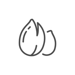 Pistachios line icon