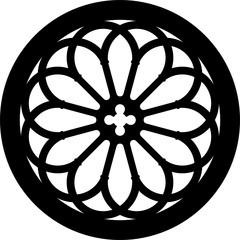 Rose window, Monti Lepini, Italy