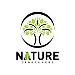 Obraz premium Nature Leaf Green Logo Design Concepts. Environment Logo Template Vector. Icon Symbol