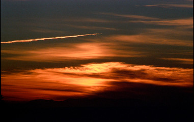 A crazy sunset in Israel Views of the Holy Land