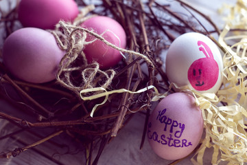 colorful easter eggs