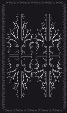 Tarot cards - back design, Abstract pattern