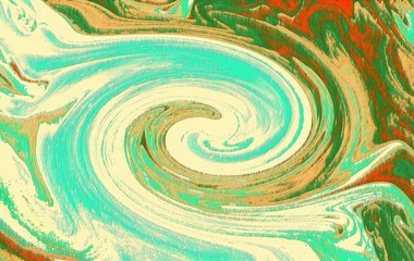 Red-white-green flowing background. Texture, abstraction, painting, design, fashion.