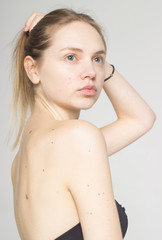 Obraz premium girl without makeup