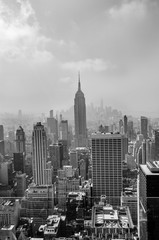 Fototapeta na wymiar New York skyline black and white