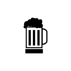 Beer glass cup icon. Pub sign