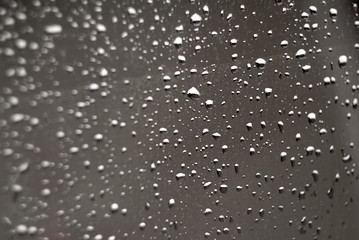 drops of water on the surface