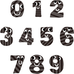 かわいい数字フォント Wall Mural Wallpaper Murals Ai かわいい数字フォント Wall Mural Wallpaper Murals Ai