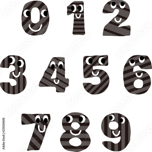 これまでで最高のかわいい 数字 フォント スーパーイラストコレクション