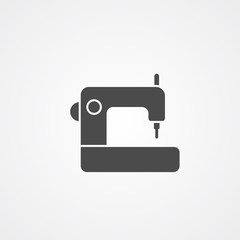 Sewing machine vector icon sign symbol