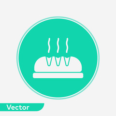 Bread vector icon sign symbol