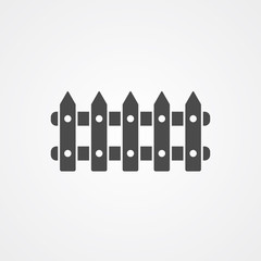 Fence vector icon sign symbol