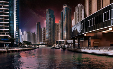 Obraz premium Dubai city, Pier 7