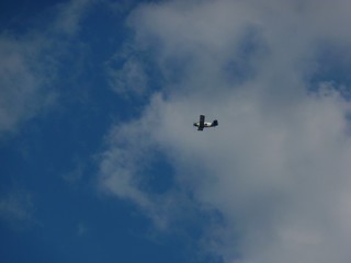 flying in the sky