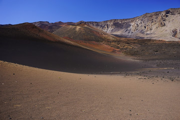 Beautiful moon landscape in Haleakala national park in Hawaii