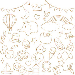 ベビーモチーフ素材