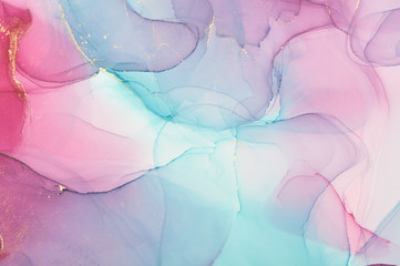  Abstract colorful background, wallpaper. Mixing acrylic paints. Modern art. Marble texture. Alcohol ink colors  translucent