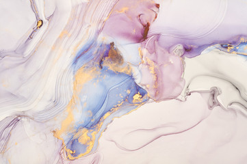  Abstract colorful background, wallpaper. Mixing acrylic paints. Modern art. Marble texture. Alcohol ink colors  translucent