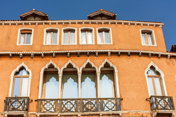 Italy, Venice, views and architectural details typical of the Venetian style.