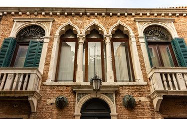 Italy, Venice, views and architectural details typical of the Venetian style.