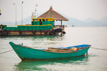 Boat and pier in Thailand