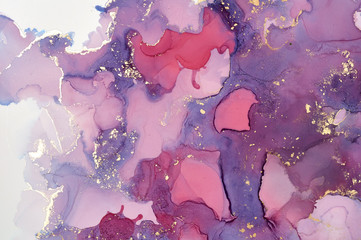  Abstract colorful background, wallpaper. Mixing acrylic paints. Modern art. Marble texture. Alcohol ink colors  translucent