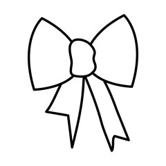 ribbon bow decorative icon