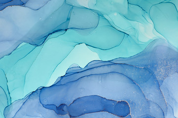  Abstract colorful background, wallpaper. Mixing acrylic paints. Modern art. Marble texture. Alcohol ink colors  translucent