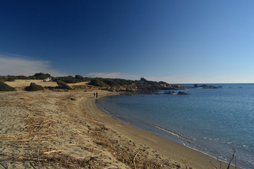 Fototapeta na wymiar Spiaggia di Porto Corallo
