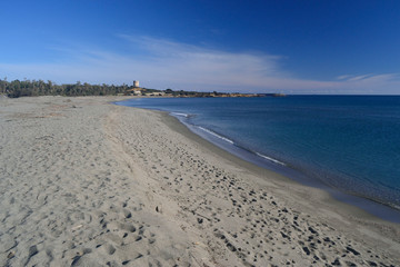 Fototapeta na wymiar Spiaggia di Porto Corallo