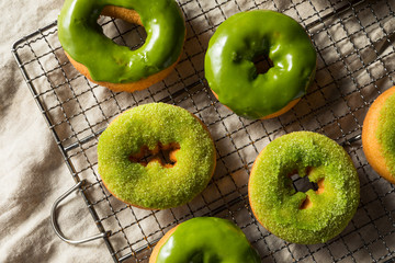 Homemade Green Tea Matcha Donuts